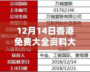 12月14日香港免费大全资料大全:免费活动与文化飨宴的完美结合